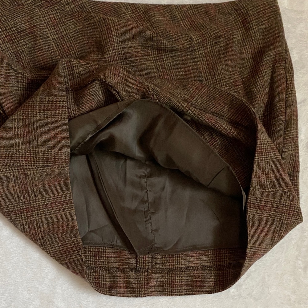 MANGO Plaid Mini Skirt in Brown - Picture 10 of 11